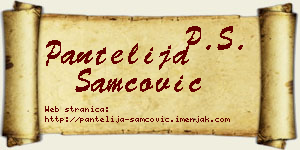 Pantelija Samčović vizit kartica